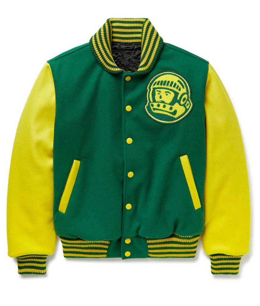 Billionaire Boys Club Astro Varsity Yellow and Green Jacket